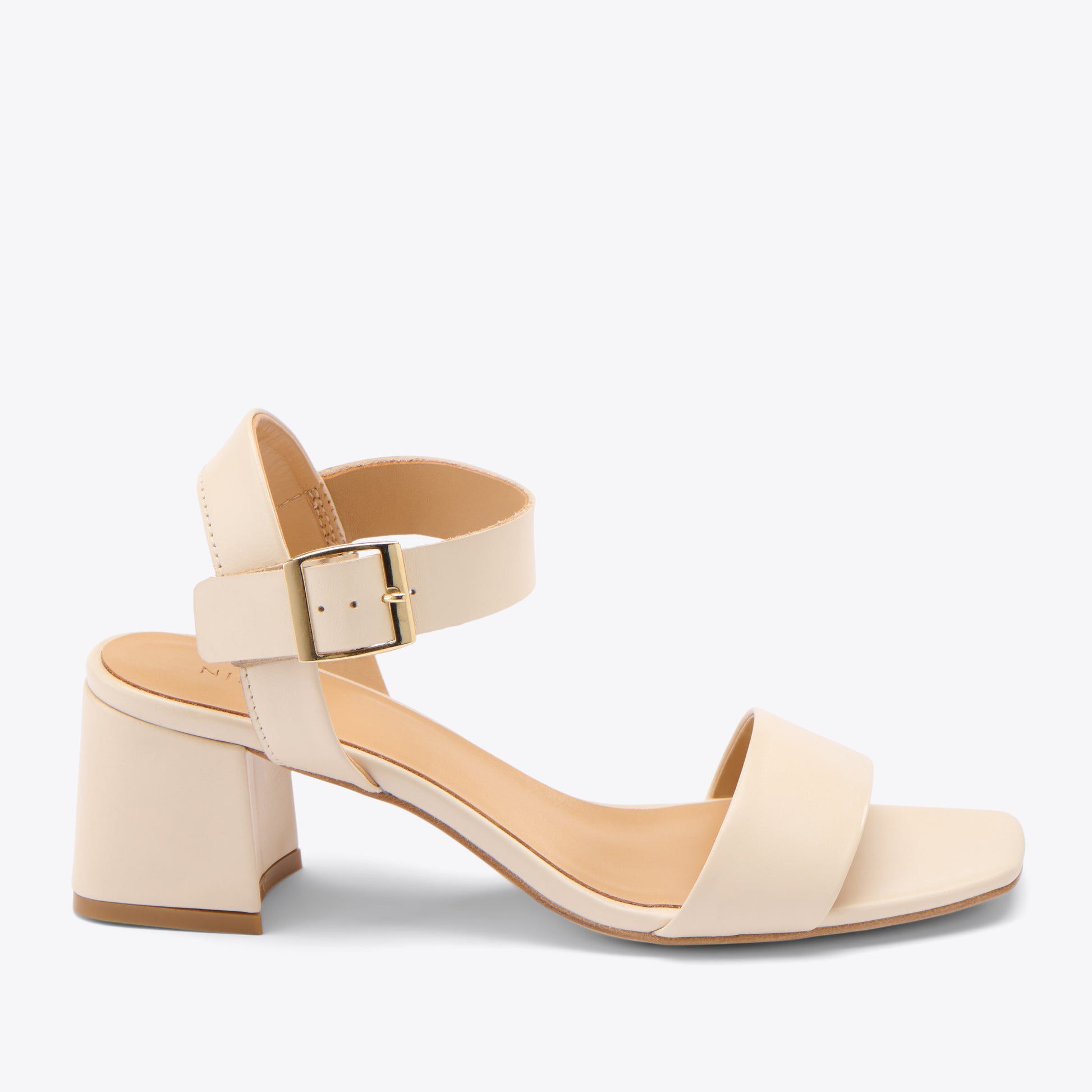 Stella Go-To Block Heel Sandal Bone