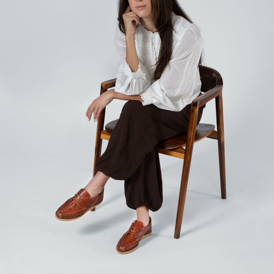 Women's Huarache Oxford Brandy