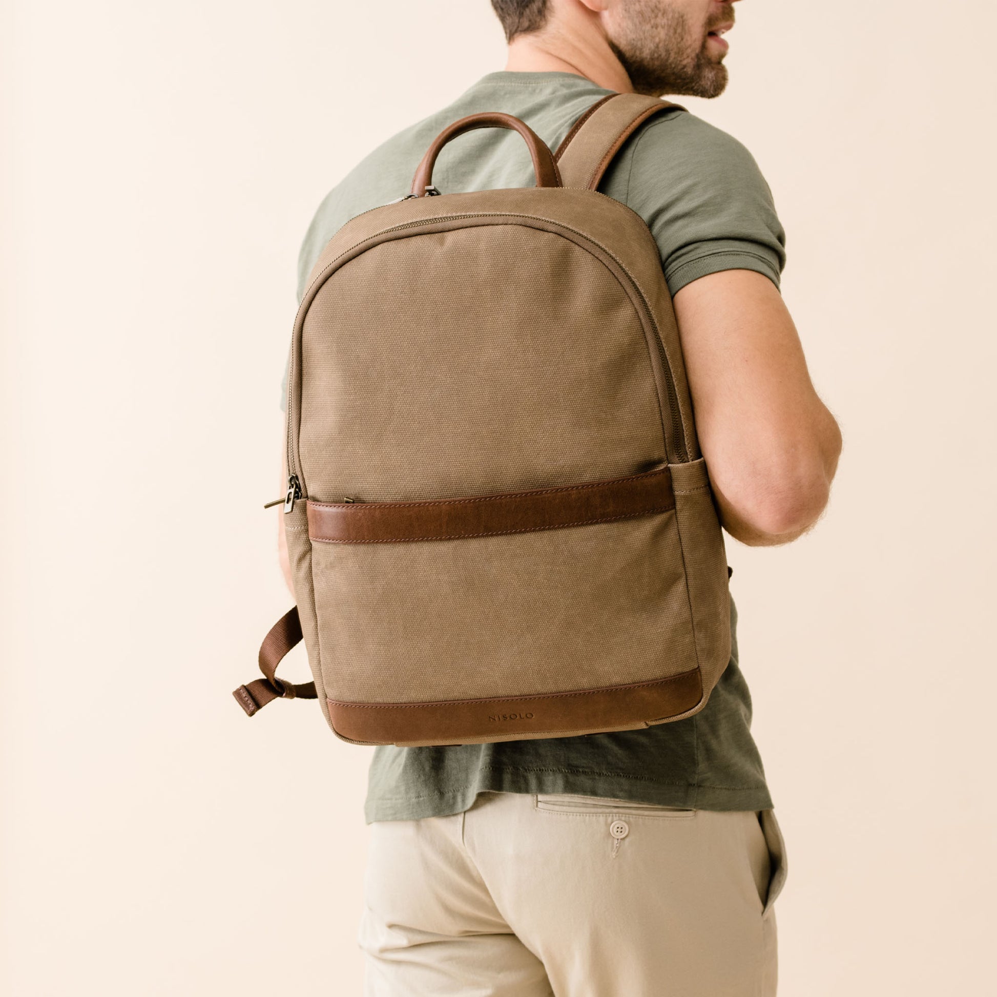 canvas backpacks no leather Nisolo | Unisex | Alex Commuter Backpack