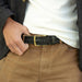 Teyo Woven Belt Black Leather Belt Nisolo 