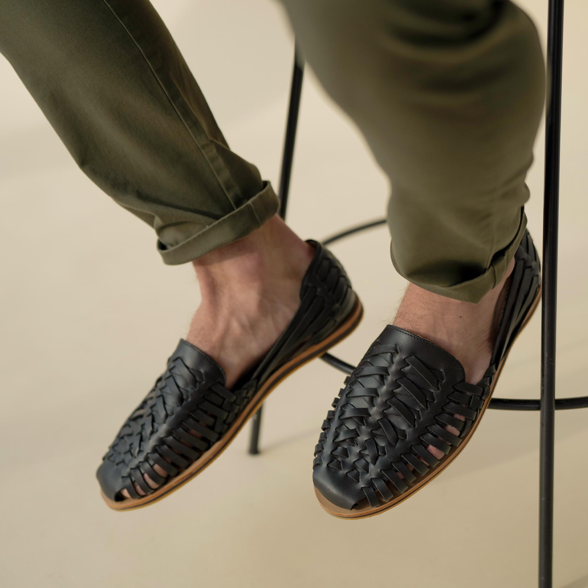 Men's Huarache Sandal Black - Main Image