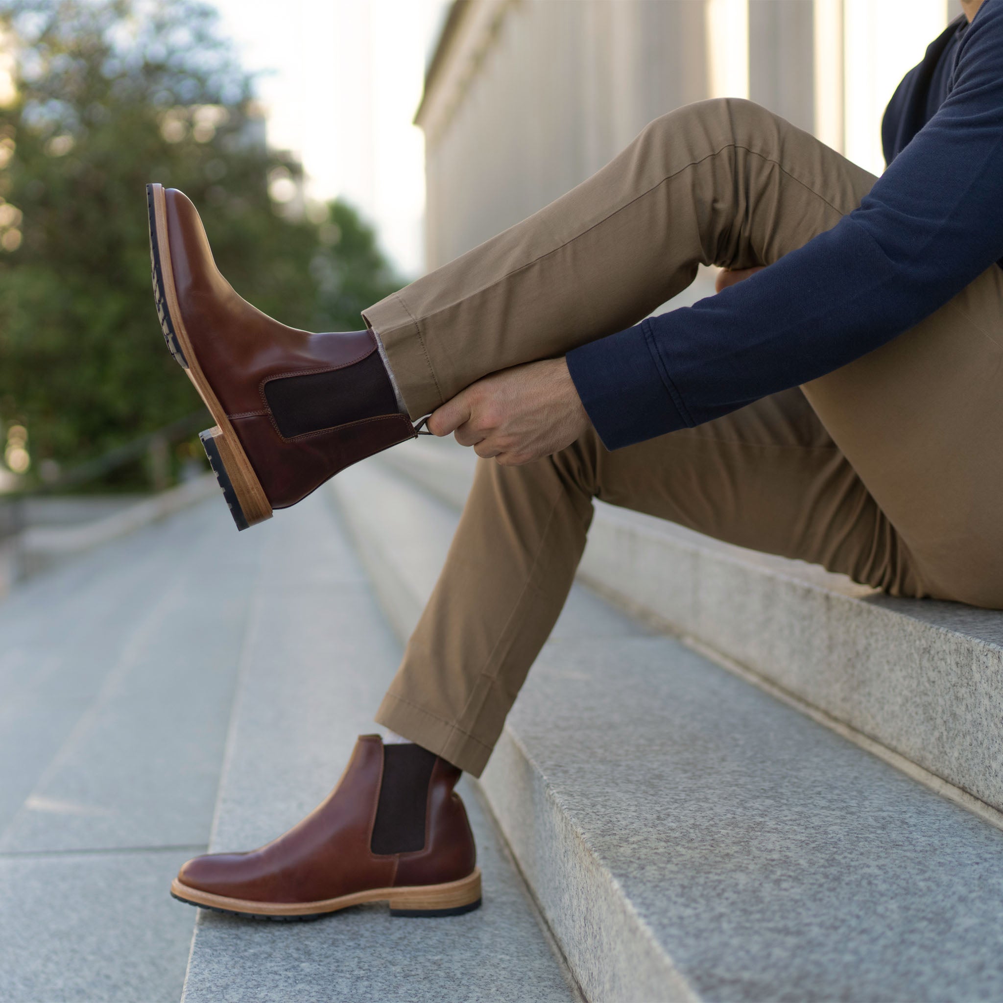 Loafer Chelsea Boots Mens Fashion Marco Everyday Chelsea Boot Mahogany