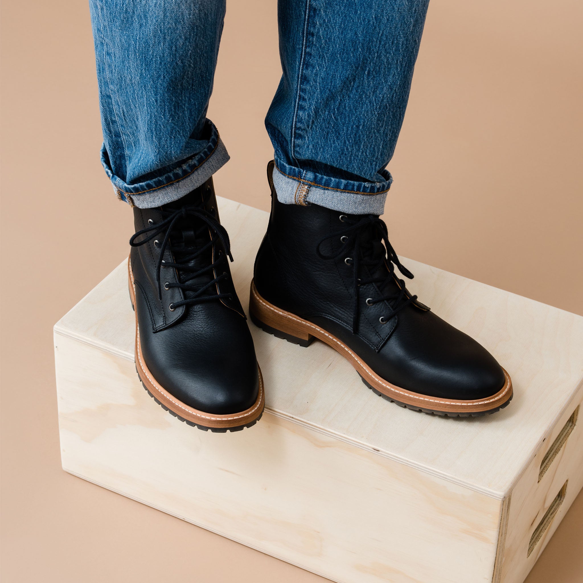 Black all orders weather boots