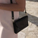 Cleo Convertible Crossbody Black Leather Handbag - unlined Nisolo 