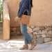 Carry-All Handwoven Satchel Almond Leather Handbag - unlined Nisolo 