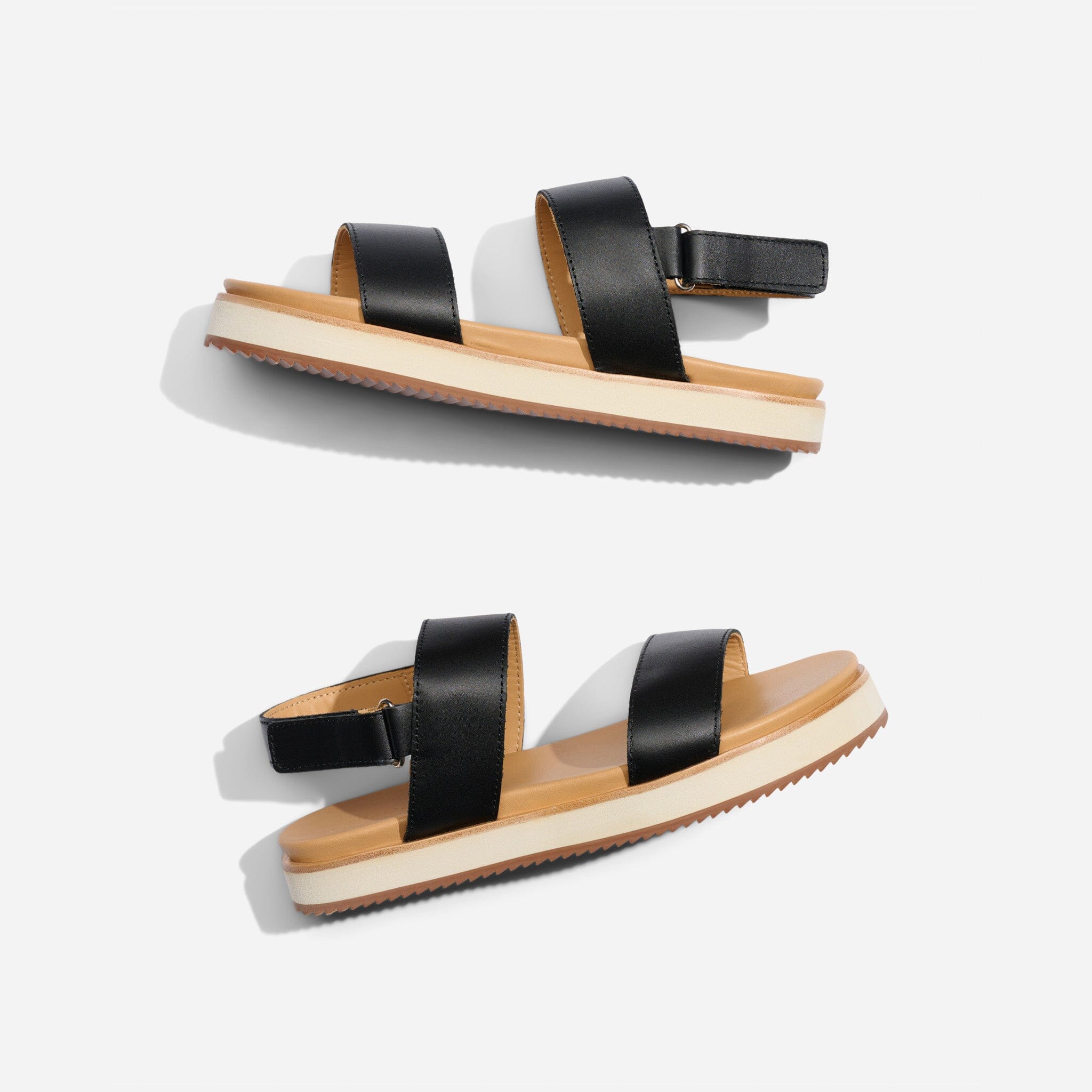 Checking on You- {Cream & Brown} Checkered Sandals 9 / Cream