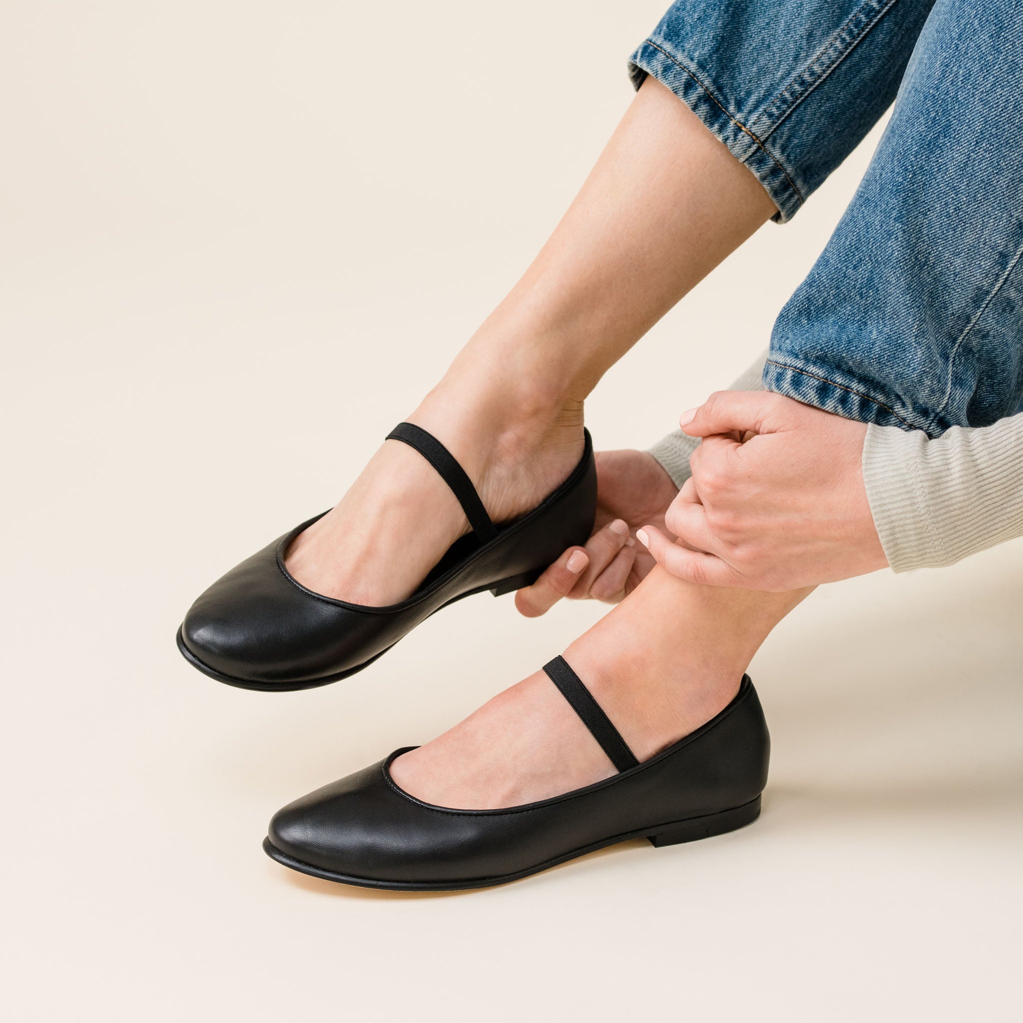 Nisolo Bea Mary Jane Flat - Black Nisolo Bea Mary Jane Flat - Black