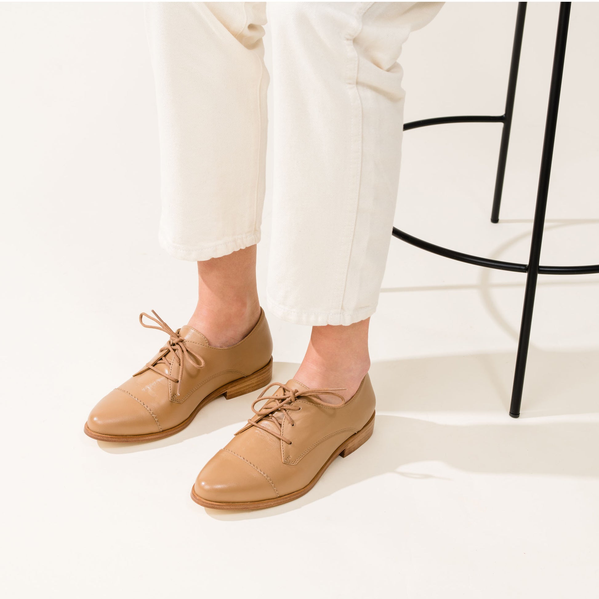 Emilia Cap Toe Oxford Almond 9