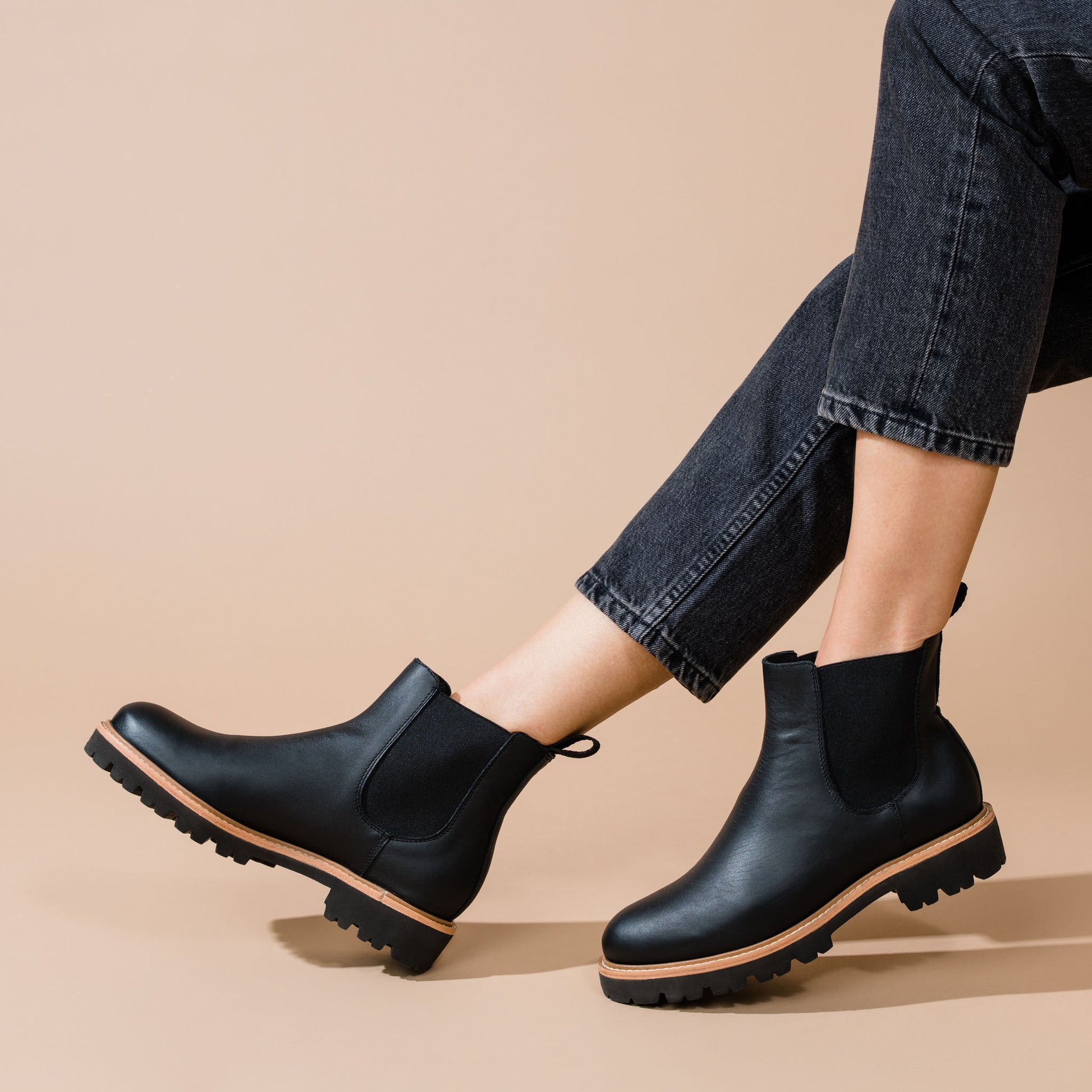 Go-To Lug Chelsea Boot Black | Nisolo Go-To Lug Chelsea Boot Black | Nisolo