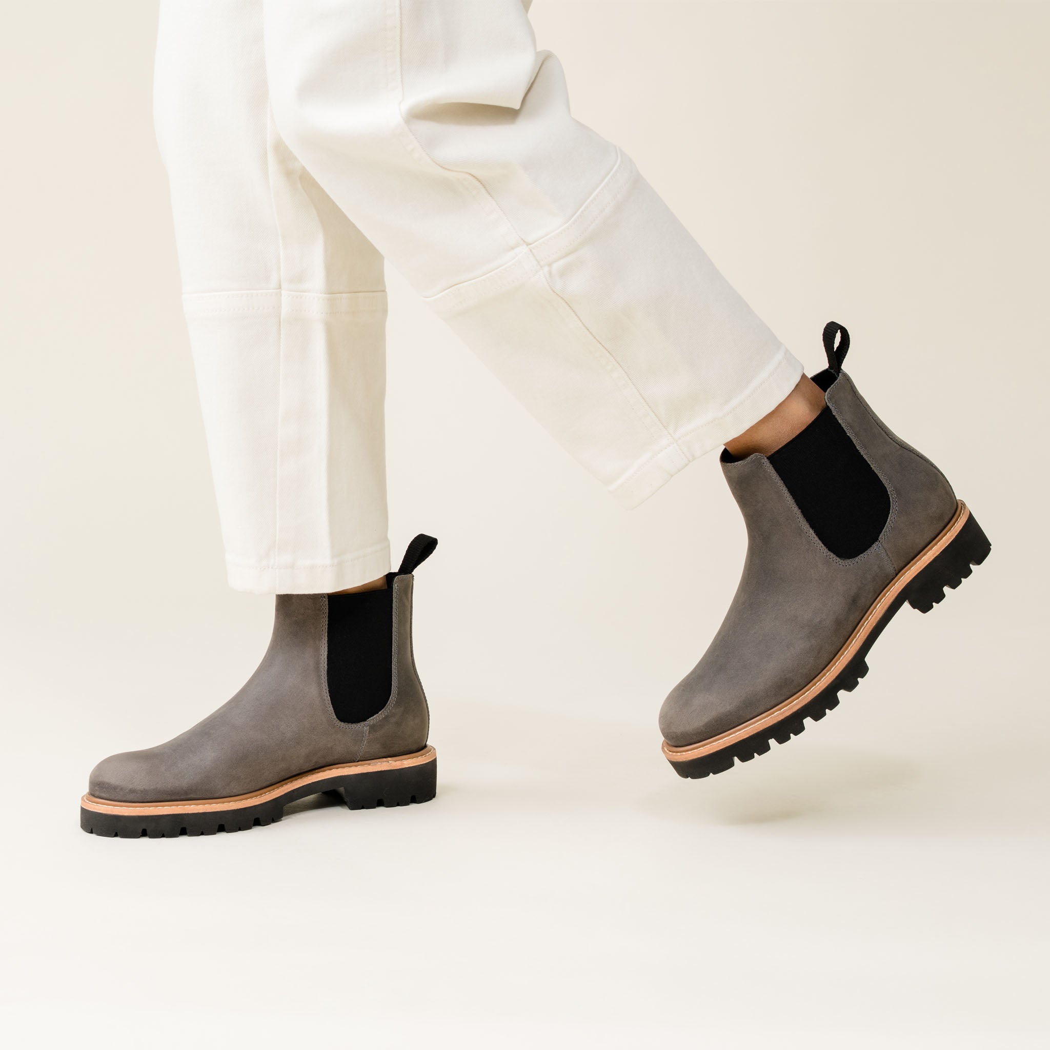 Go-To Lug Chelsea Boot Grey