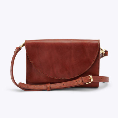 Product Image 1 for the Cleo Convertible Clutch Rosewood Leather Handbag - unlined Nisolo 