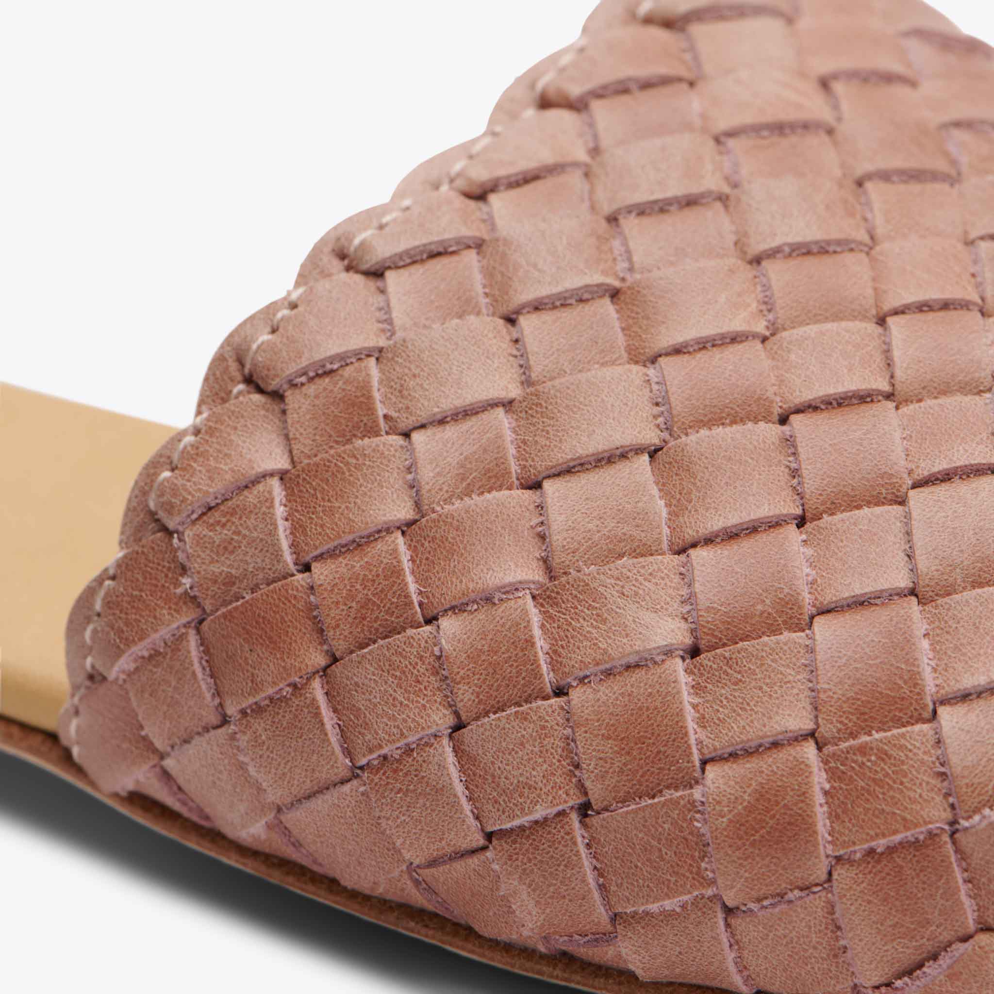 Product Image 6 of the Isla Woven Slide Desert Rose Women's Leather Sandal Nisolo 