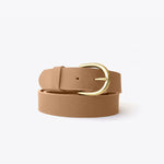 Noemi Belt Almond Leather Belt Nisolo 