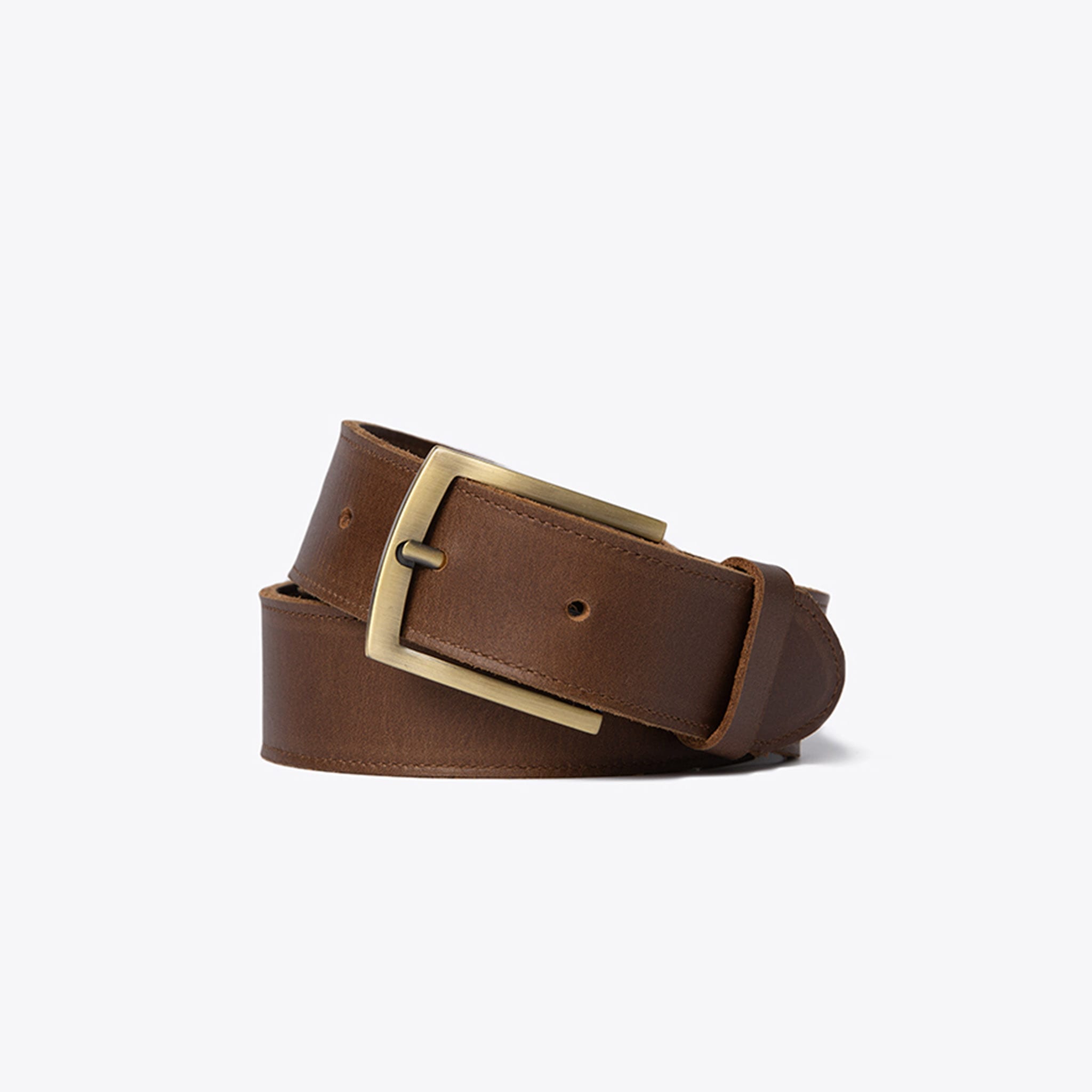 Brown leather belt