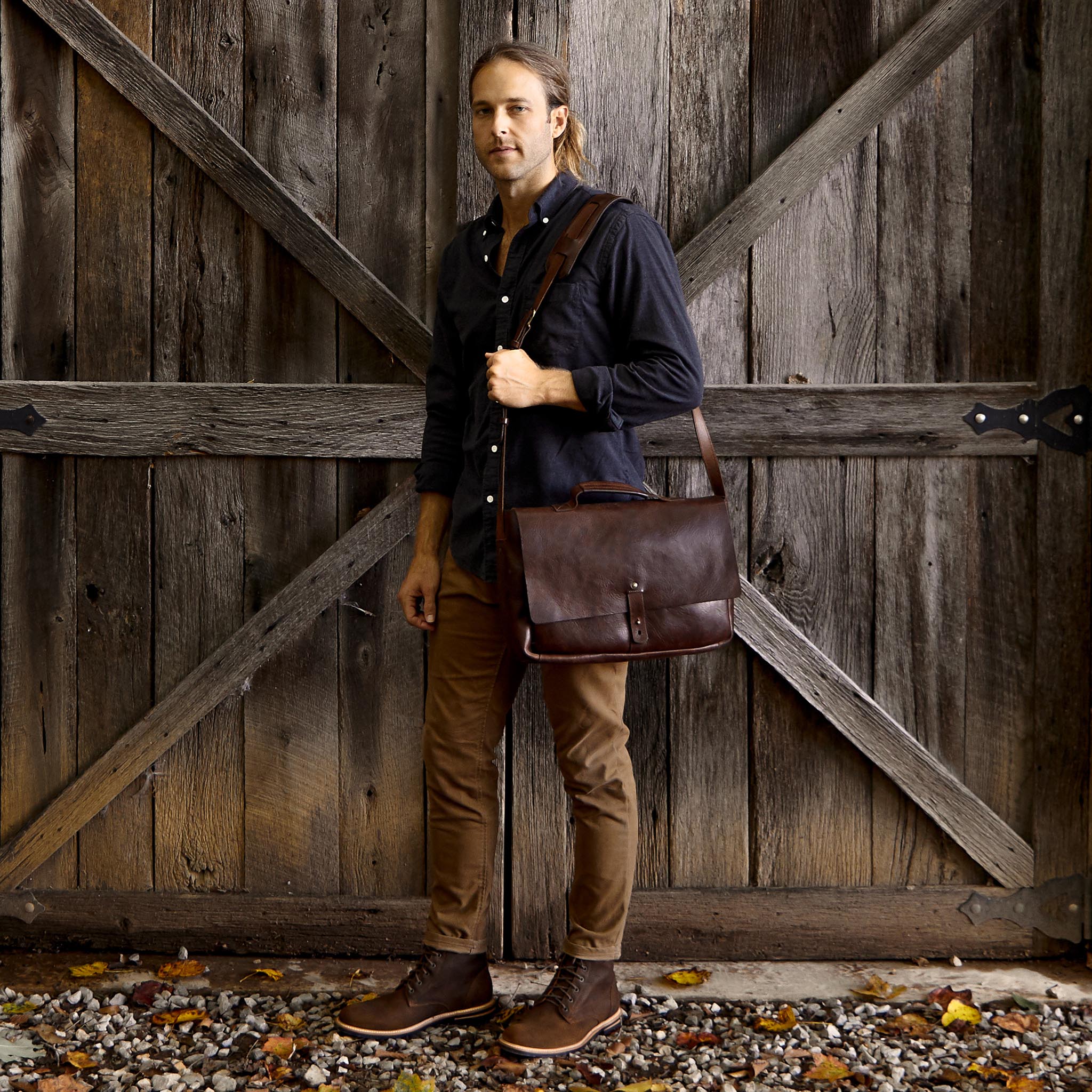 Small Messenger Bag iPad/Tab Satchel Handbags Crossbody Sling Black Leather  Bags | eBay