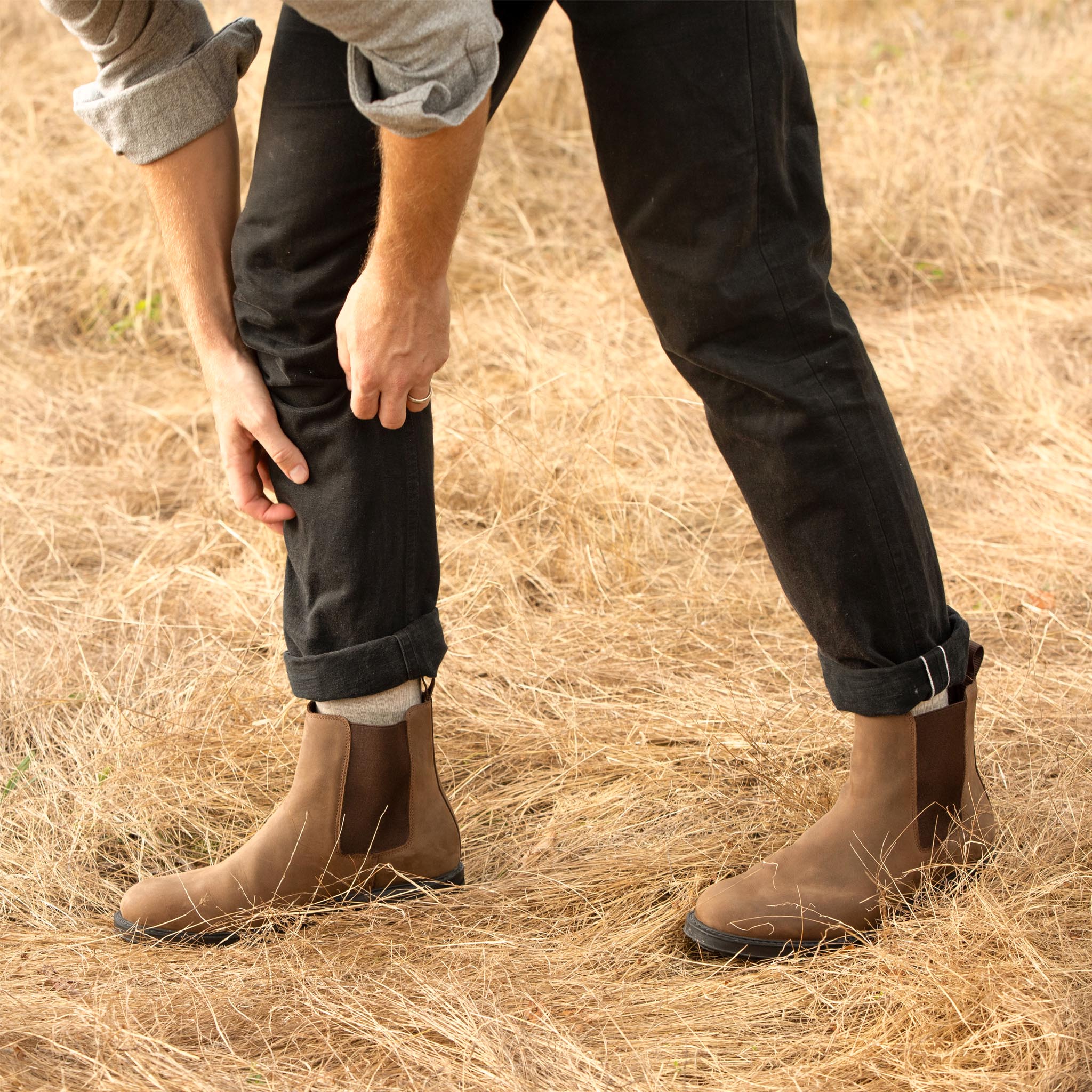 Image 1 of the Daytripper Chelsea Boot Steel on model