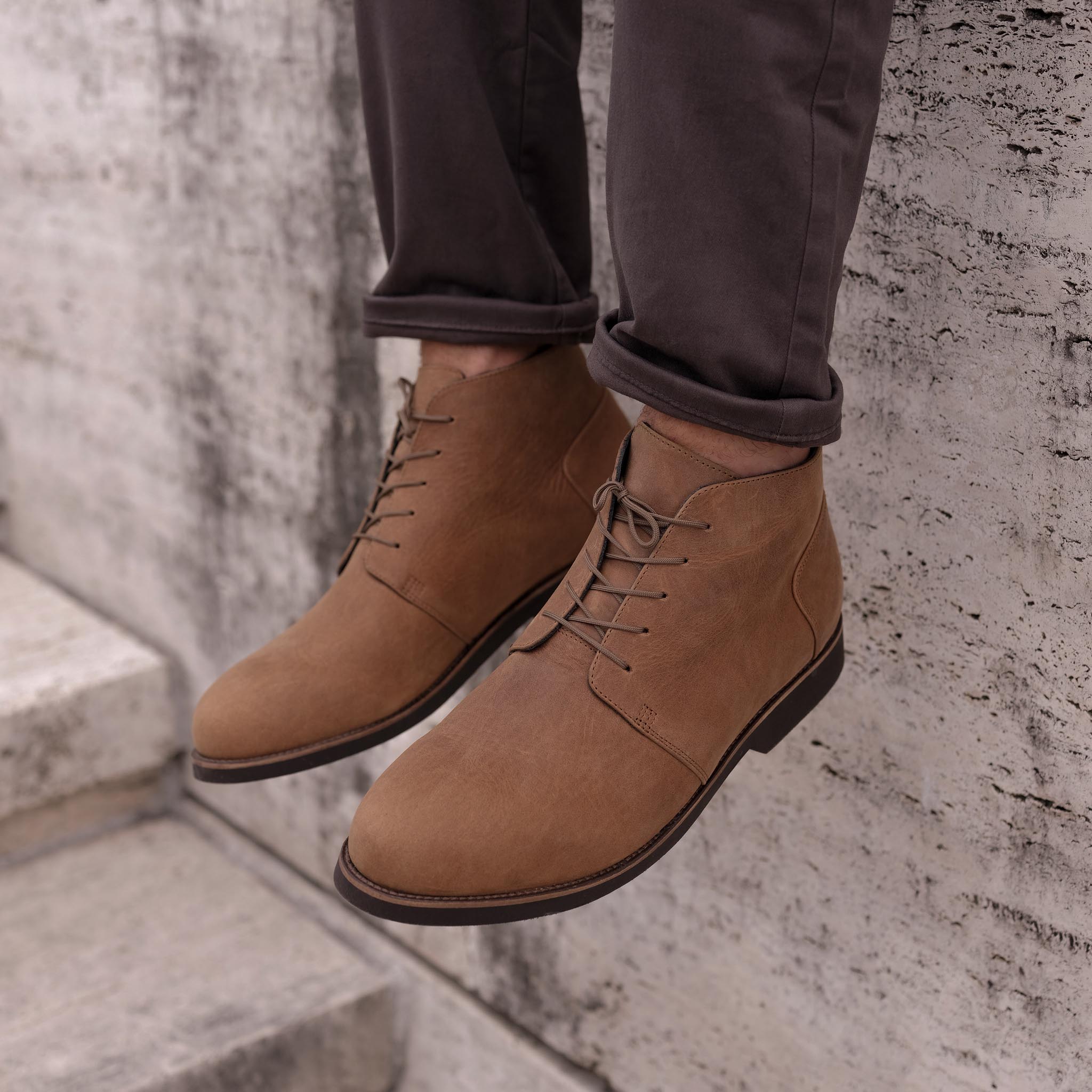 Image 1 of the Daytripper Chukka Boot Tobacco on model