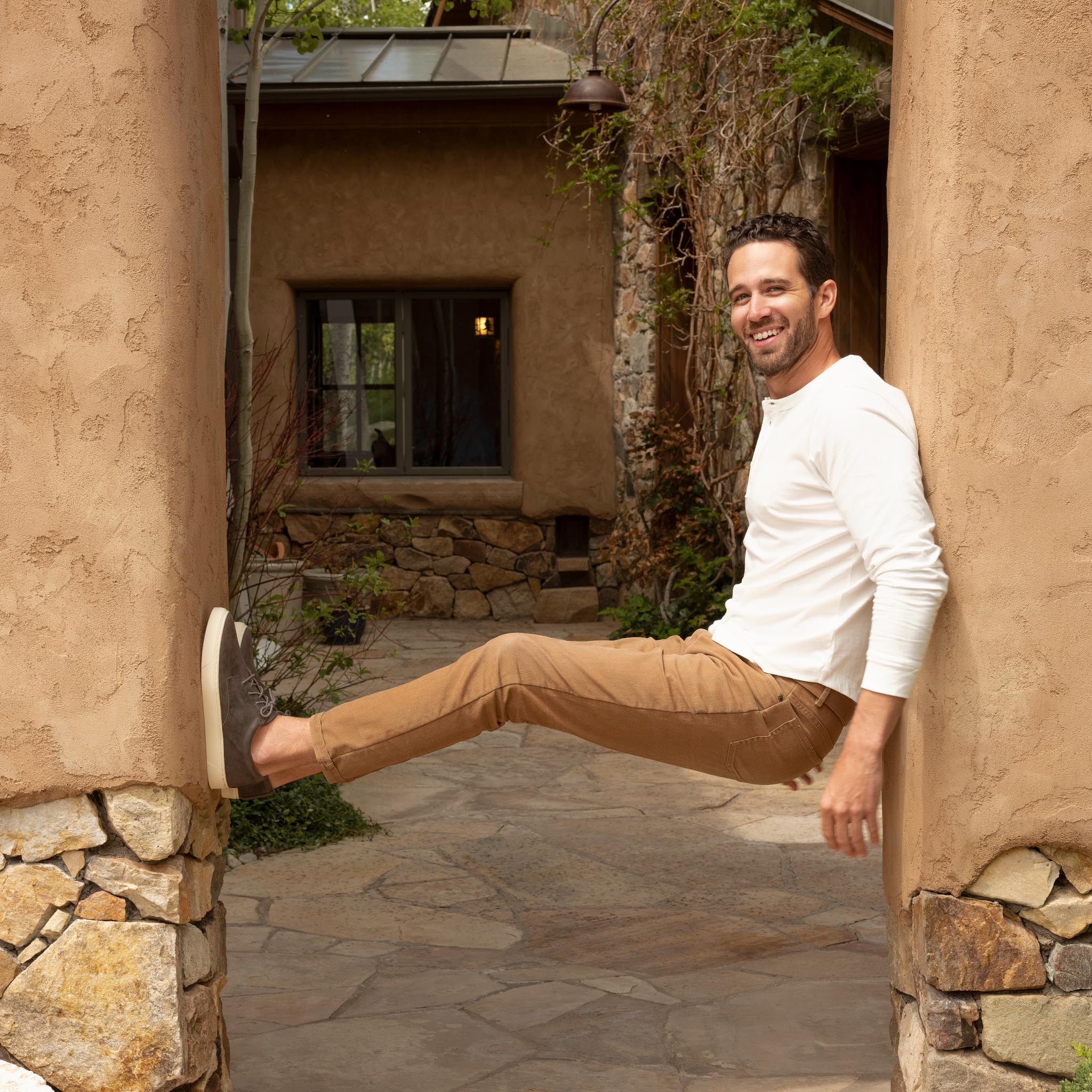 Everyday Low Top Sneaker Grey Men's Leather Sneaker Nisolo 