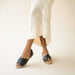 Product image 4 of the All-Day Cross Strap Sandal Black on model